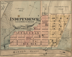Map from 1877 atlas