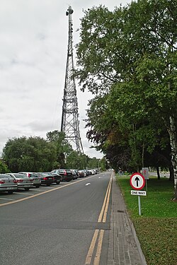 RTÉ links mast at the Donnybrook campus