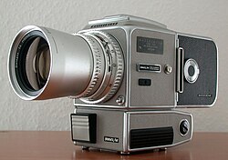 A copy of the modified Hasselblad 500 EL camera used