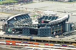 Lincoln Financial Field in South Philadelphia has been the home field of the Philadelphia Eagles since 2003