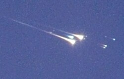 Space debris identified as WT1190F, burning up in a fireball over Sri Lanka