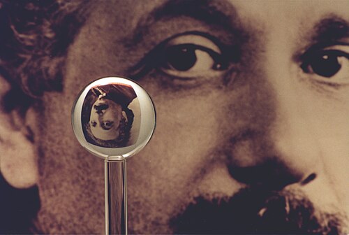 This fused quartz sphere was manufactured for use in a gyroscope in the Gravity Probe B experiment. It is one of the most accurate spheres ever manufactured, deviating from a perfect sphere by no more than 40 atoms of thickness.[1]