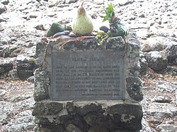 Offerings presented by Hawaiian religious practitioners at Ulupo Heiau, 2009