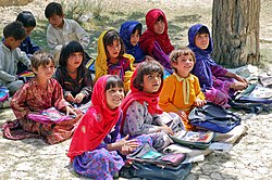 Young school girls in Paktia Province of Afghanistan