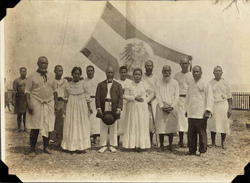 2 October 1888: Annexation ceremony with King Aweida in the middle