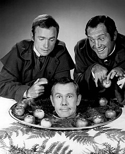 Dick Cavett, Alan King and Johnny Carson