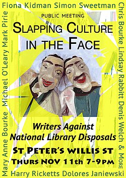 Writers Against NZ National Library Disposals opposition to reduction of National Library General Collections, November 2021