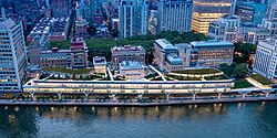 Rockefeller University campus on the FDR Drive, New York, NY, 2021