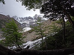 Cerro Paine Grande as seen from the W Trek hiking route, heading toward Mirador Britanico.