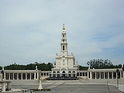 The Sanctuary of Our Lady of Fátima is one of the largest pilgrimage sites (Marian shrine) in the world.