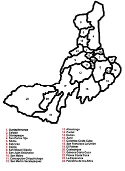 Municipalities of Quetzaltenango