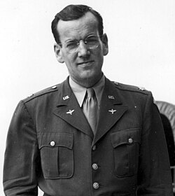 Glenn Miller, a major in the U.S. Army Air Forces during World War II, led a 50-piece military band that specialized in swing music.