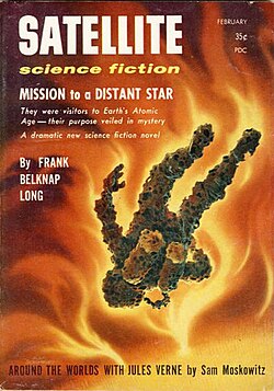 Long's "Mission to a Distant Star" was the cover story for the February 1958 issue of Satellite Science Fiction. It appeared in book form in 1964 as Mission to a Star.