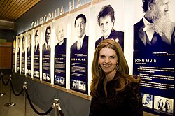 Maria Shriver, former First Lady of California and founder of the California Hall of Fame.