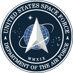 Seal of the U.S. Space Force, which is organized within the Department of the Air Force