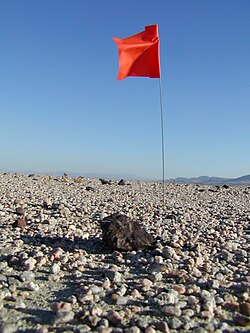 A stony meteorite (H5) found just north of Barstow, California, in 2006
