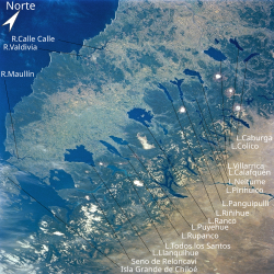 View of the Chilean Lake District where the Llanquihue glaciation has been defined.