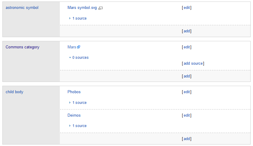 Wikidata screenshot