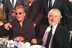Pacino (left) and Robert De Niro during the 25th Critics' Choice Awards in January 2020