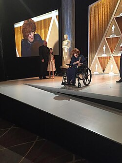 O'Hara receiving the Academy Honorary Award, 2014