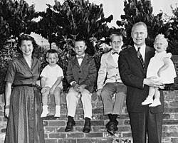 The Fords with their children in 1959