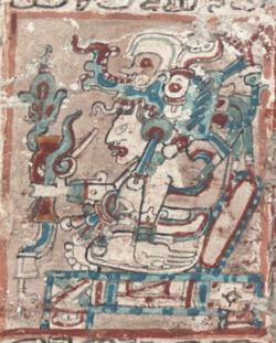 Moon Goddess as she appears in the Dresden Codex