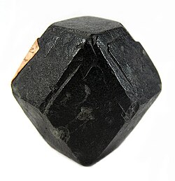 Chlorite pseudomorph after garnet from Michigan (size: 3.5 × 3.1 × 2.7 cm)