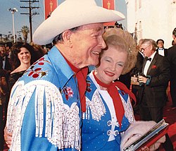 Roy Rogers and Dale Evans at the 61st Academy Awards in 1989