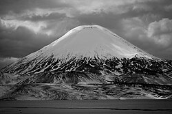 Parinacota after snowfall