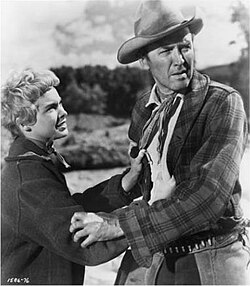 Janet Leigh and Stewart in Anthony Mann's The Naked Spur (1953)