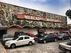 The Mercado Medellín market in Roma Sur