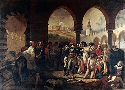 Bonaparte Visiting the Plague Victims of Jaffa (Antoine-Jean Gros, 1804)