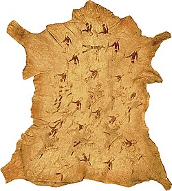 A Cheyenne artist's depiction of the Battle of the Little Bighorn