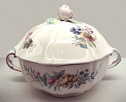 Chantilly porcelain, soft-paste, 1750-1760