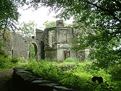 Claife Station, built at one of Thomas West's 'viewing stations', to allow visiting tourists and artists to better appreciate the picturesque Lake District in Cumbria, England.