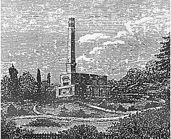 The Woking Crematorium, built in 1878 as the first facility in England after a long campaign led by the Cremation Society of Great Britain.