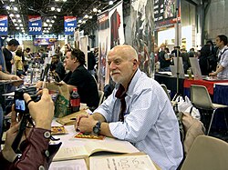 Claremont being interviewed on breaking into the comics industry at the 2011 New York Comic Con
