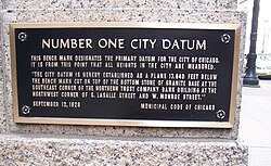 City of Chicago Datum Benchmark