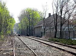 Former railroad station at Franklin Avenue[30]