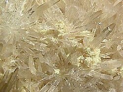 The mineral celestine (SrSO4)