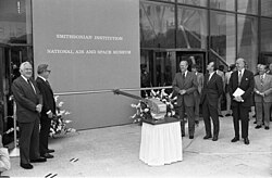 Ribbon Cutting Ceremony at the Dedication of the National Air and Space Museum of the Smithsonian