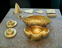 The Wonoboyo hoard displays the immense wealth and artistic achievement of the Mataram kingdom.