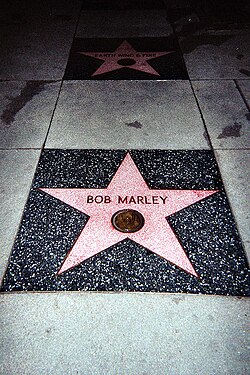 Marley's star on the Hollywood Walk of Fame