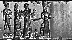 Linescan camera image of the cylinder seal above, reversed to resemble an impression