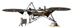Artist's rendering of the InSight lander