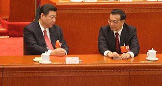 Xi Jinping (left) and Li Keqiang (right)