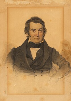 1831 portrait of Crockett by James Hamilton Shegogue