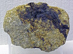 Native selenium in sandstone, from a uranium mine near Grants, New Mexico