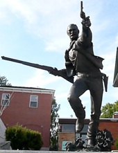 Statue of Nate Champion in Buffalo, Wyoming commemorating the war.