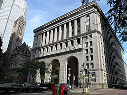 The Pittsburgh City-County Building, the seat of government of the City of Pittsburgh